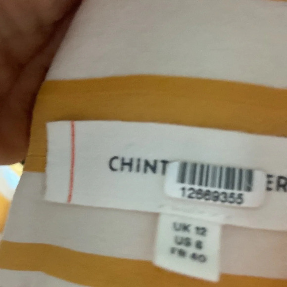 Chinti & Parker Parsol Toe Back Top Open Back Striped Sz 6 - Picture 4 of 5